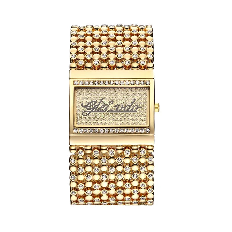 ✨ G&D Women's Gold Square Watch – Elegance in Every Tick ✨