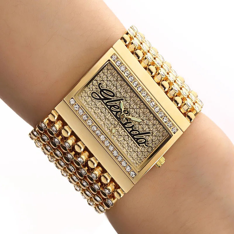✨ G&D Women's Gold Square Watch – Elegance in Every Tick ✨