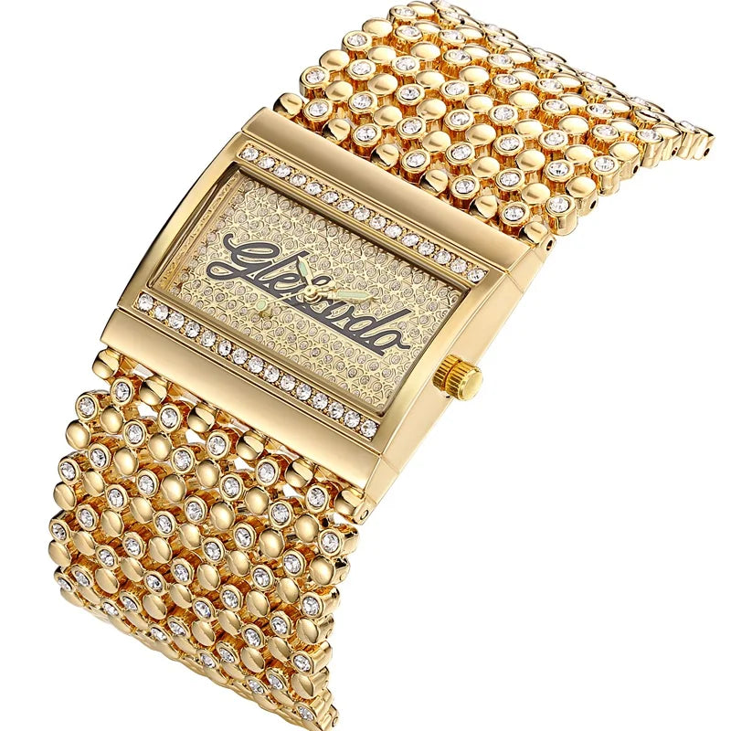 ✨ G&D Women's Gold Square Watch – Elegance in Every Tick ✨