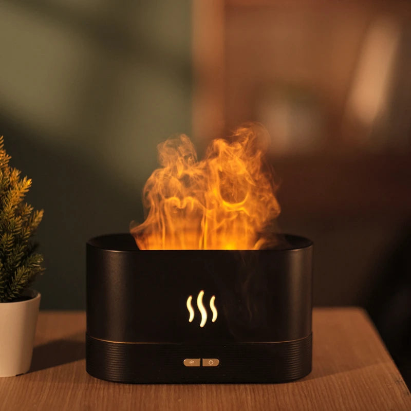 FlameGlow Aroma Diffuser – Serenity Meets Firelight