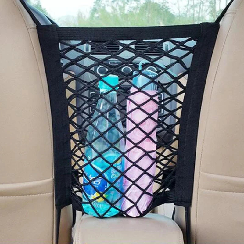 SafeNet™ – Elastic Car Storage Net & Pet Barrier for Front Seats