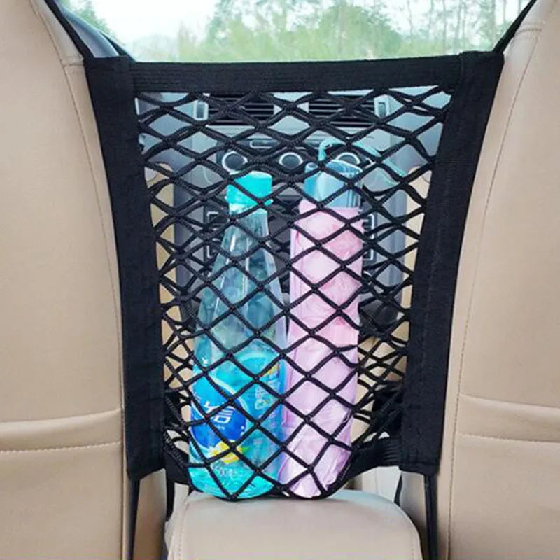SafeNet™ – Elastic Car Storage Net & Pet Barrier for Front Seats