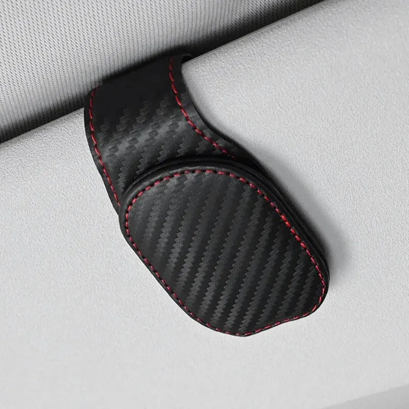 MagnoClip™ – Leather Magnetic Car Sun Visor Glasses Holder