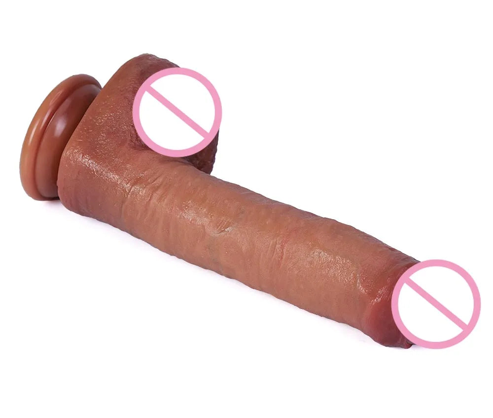 Silicone Real Big Thick Strap on Penis Foreskin Dick Anal Dildo Dilldo Masturbators Adult Sexy Toys for Women Men Girls Sexshop