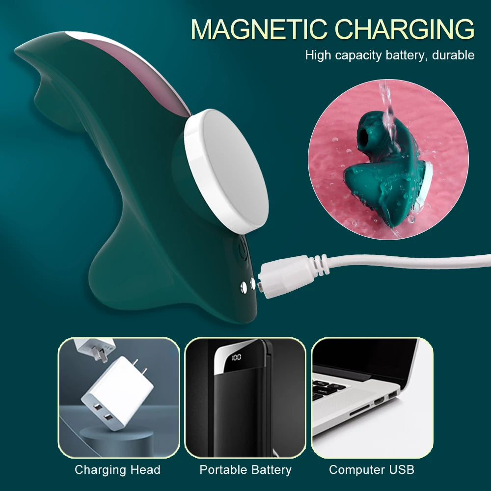Wearable Mini Vibrator with Clitoral Suction & App Control
