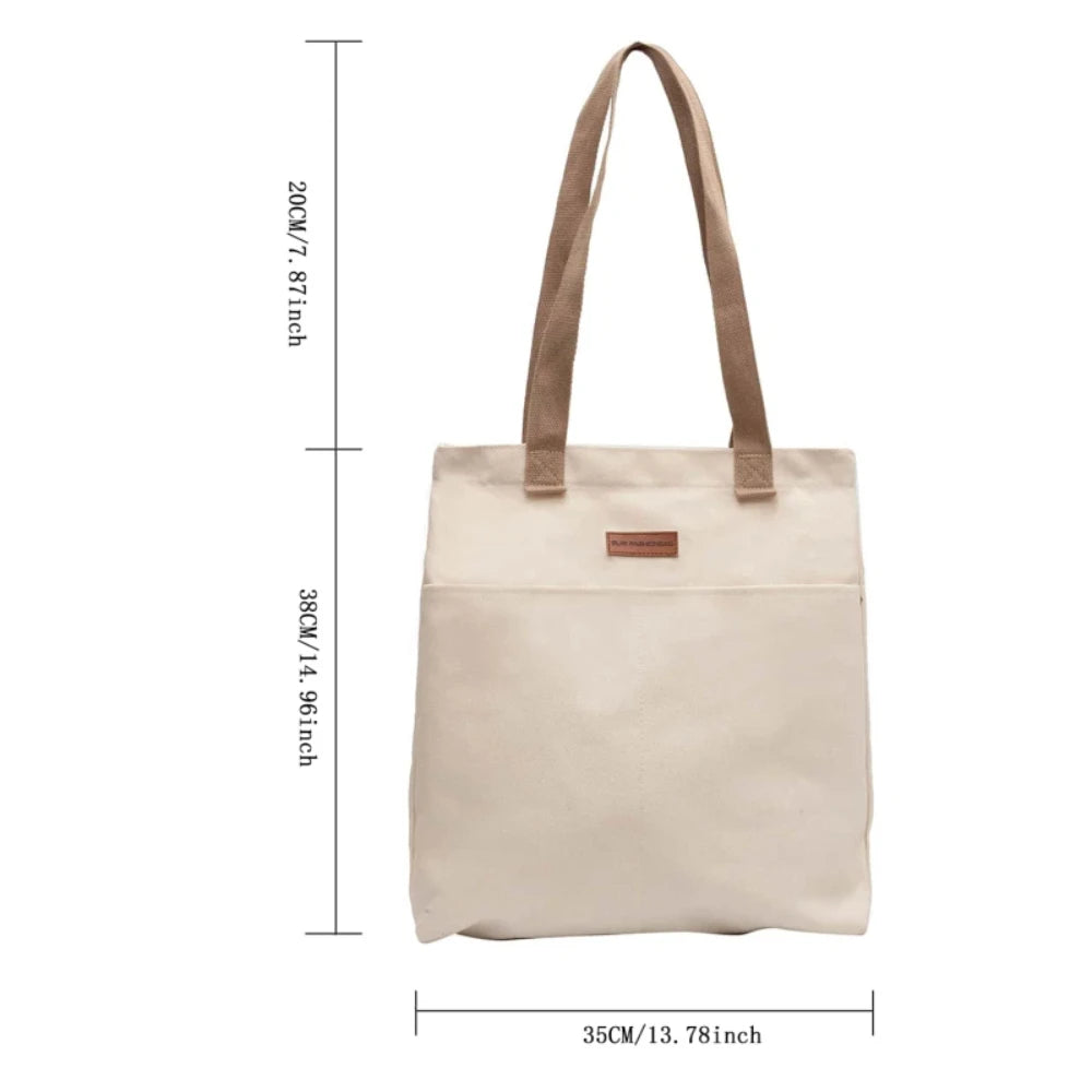 UrbanEase™ Canvas Tote – "Effortless Sophistication in Every Stitch"