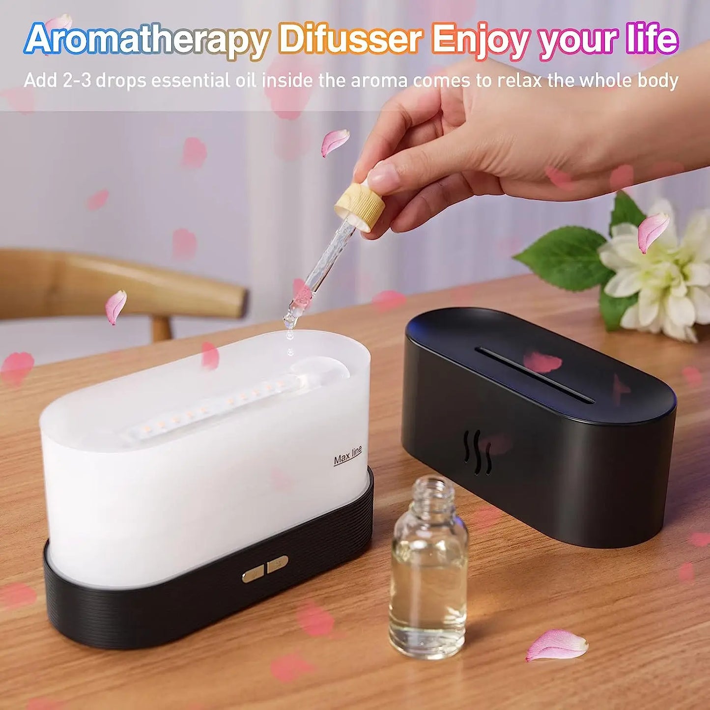 FlameGlow Aroma Diffuser – Serenity Meets Firelight