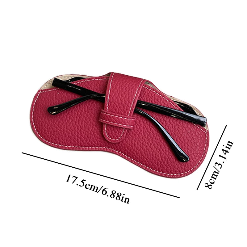 VelvetShield™ – Soft Leather Glasses Case for Everyday Elegance