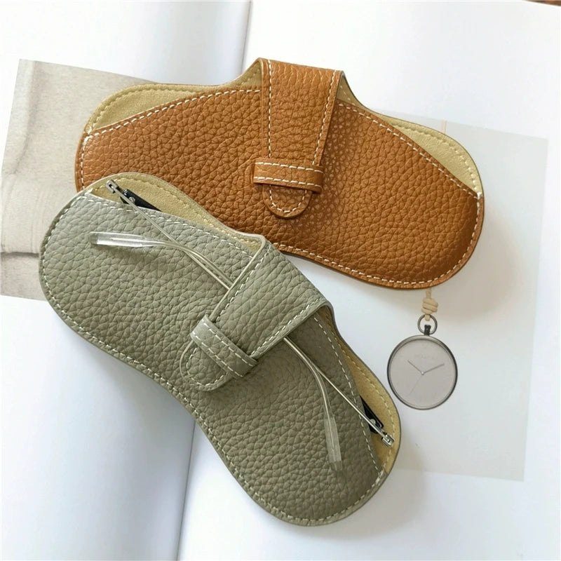 VelvetShield™ – Soft Leather Glasses Case for Everyday Elegance