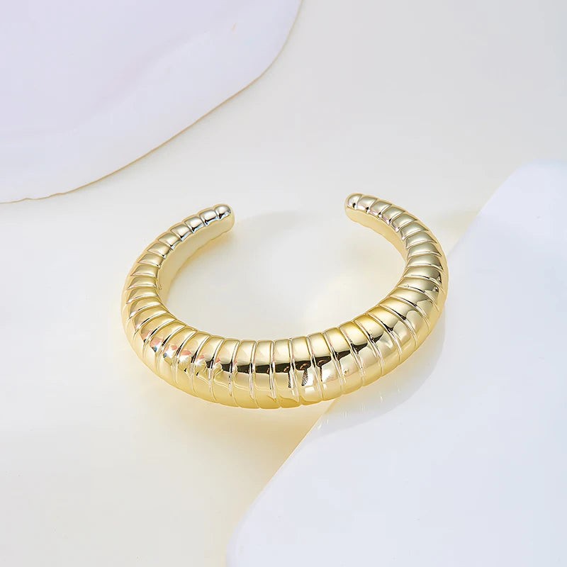 BoldPulse Irregular Cuff Bracelet