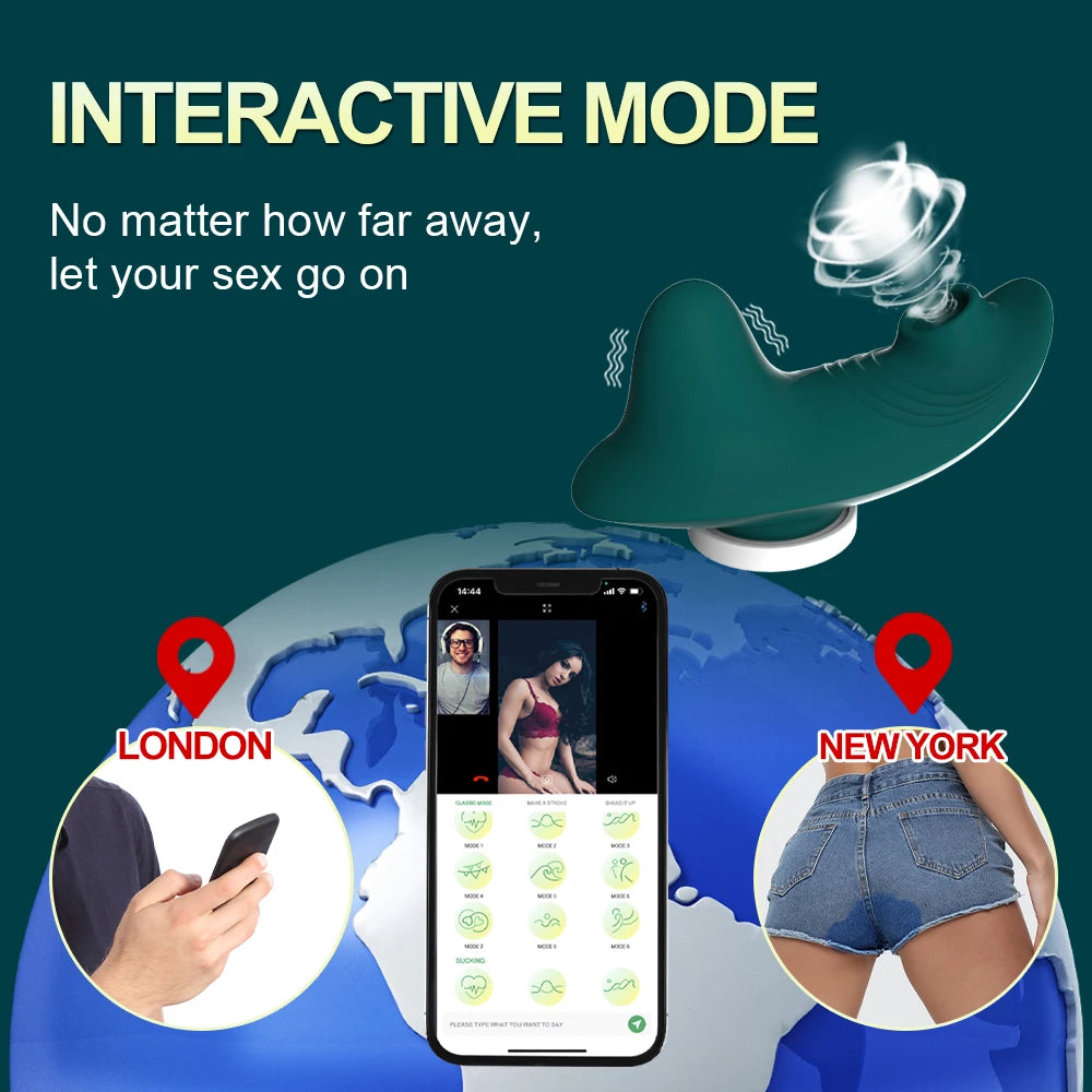 Wearable Mini Vibrator with Clitoral Suction & App Control