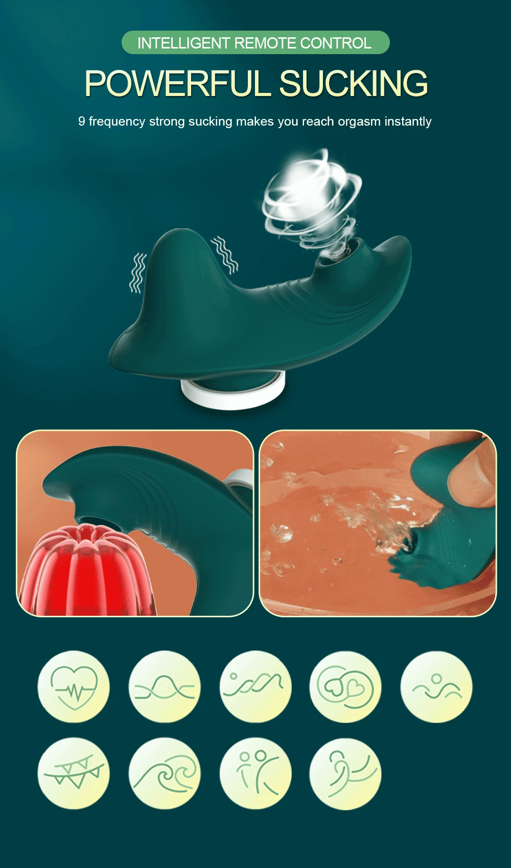 Wearable Mini Vibrator with Clitoral Suction & App Control