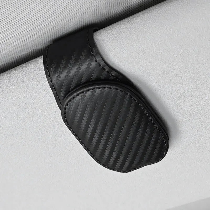 MagnoClip™ – Leather Magnetic Car Sun Visor Glasses Holder