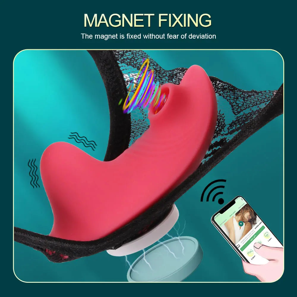 Wearable Mini Vibrator with Clitoral Suction & App Control