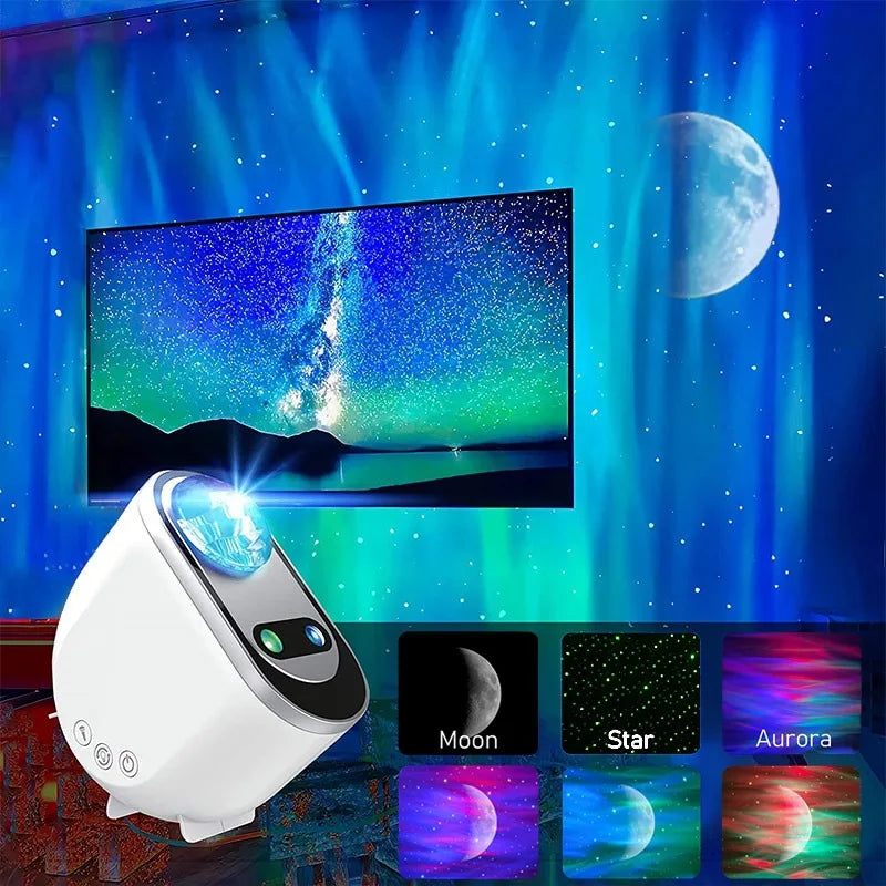 AuroraGlow Pro – Northern Lights Projector with Moon & Stars