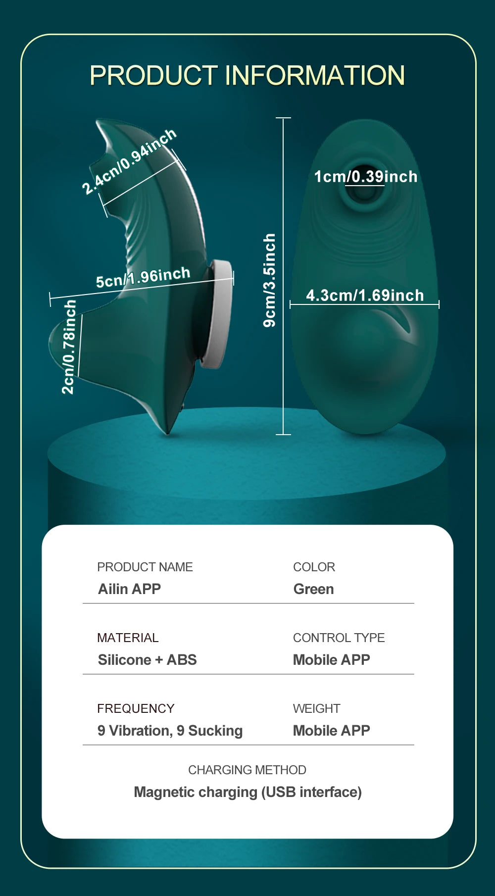 Wearable Mini Vibrator with Clitoral Suction & App Control