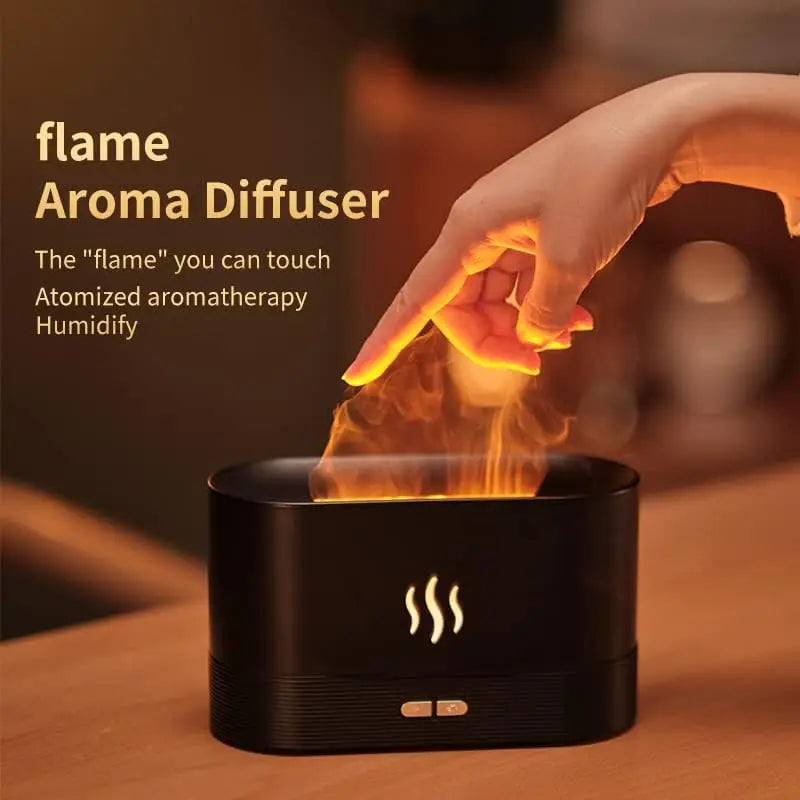 FlameGlow Aroma Diffuser – Serenity Meets Firelight