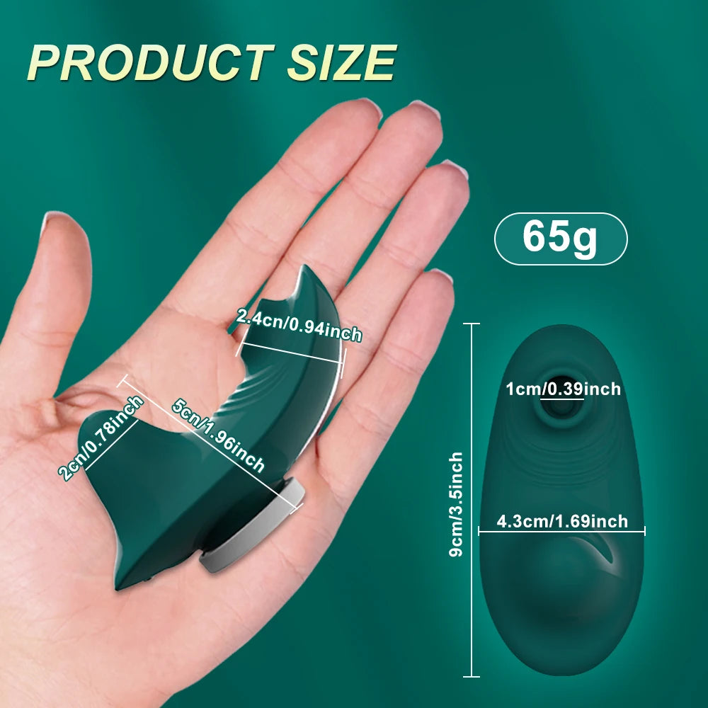 Wearable Mini Vibrator with Clitoral Suction & App Control