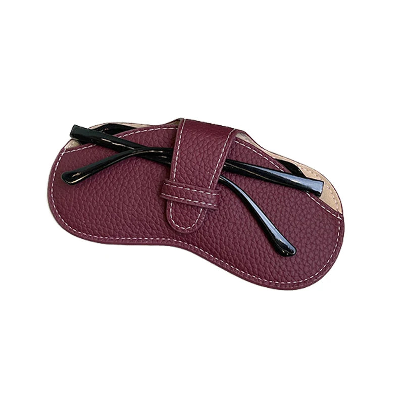 VelvetShield™ – Soft Leather Glasses Case for Everyday Elegance