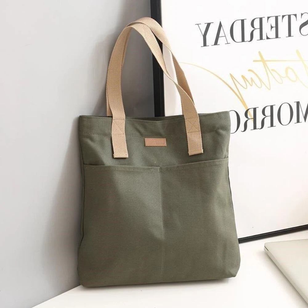 UrbanEase™ Canvas Tote – "Effortless Sophistication in Every Stitch"
