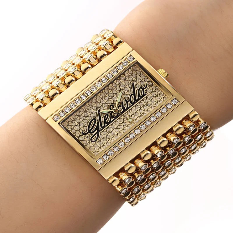 ✨ G&D Women's Gold Square Watch – Elegance in Every Tick ✨