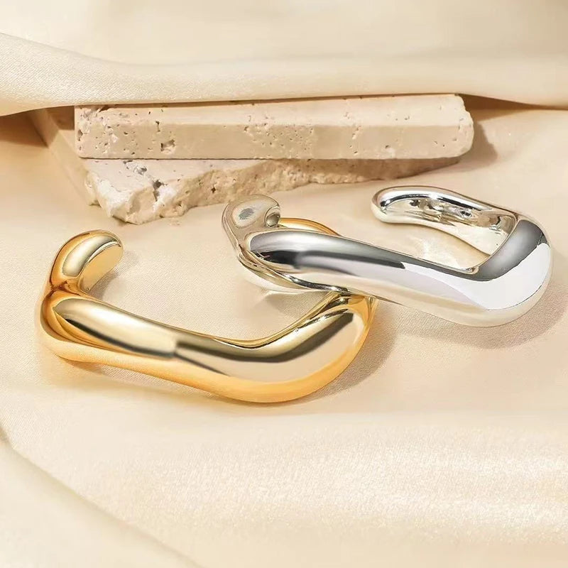 BoldPulse Irregular Cuff Bracelet