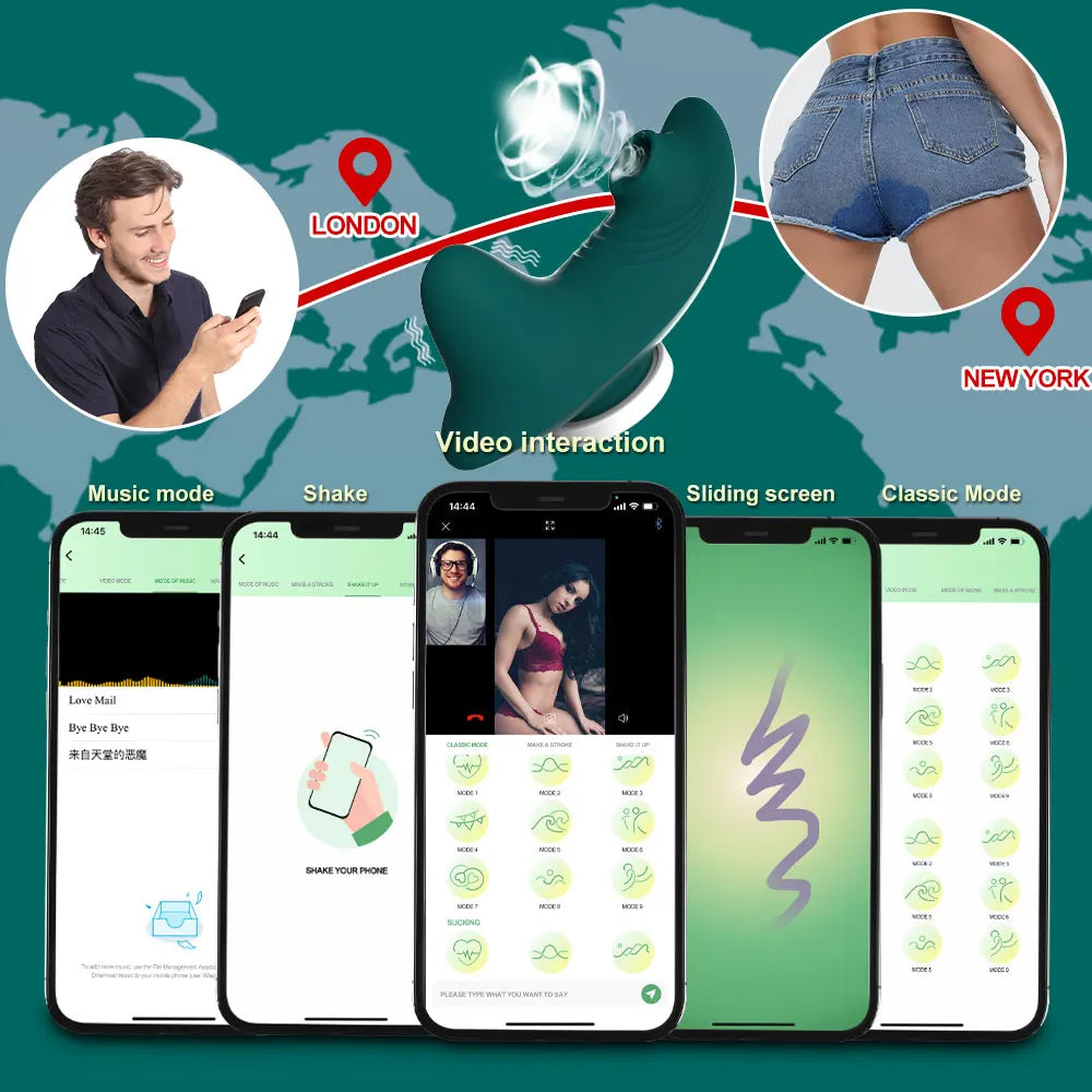 Wearable Mini Vibrator with Clitoral Suction & App Control