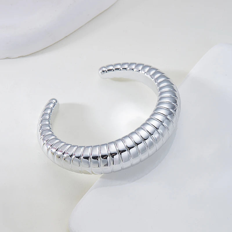 BoldPulse Irregular Cuff Bracelet
