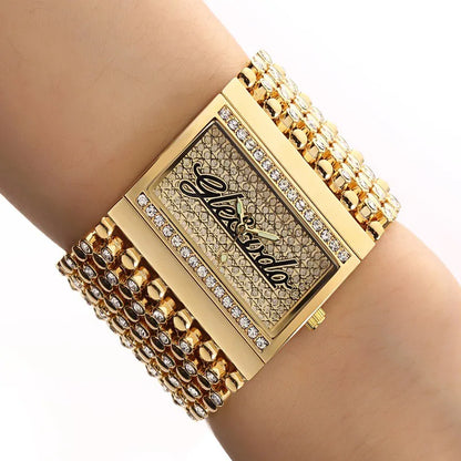 ✨ G&amp;D Women's Gold Square Watch – Elegance in Every Tick ✨