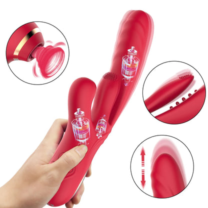 🔥 3-in-1 Ecstasy Pulse – Pleasure That Pulls, Sucks &amp; Thrills!