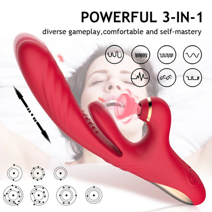 🔥 3-in-1 Ecstasy Pulse – Pleasure That Pulls, Sucks &amp; Thrills!