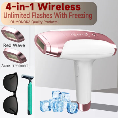 Permanent IPL Laser Epilator Women's Depilators Facial Shaving Hair Cutting Machine Men's Razor Shaver Mower  Laser Hair Removal
