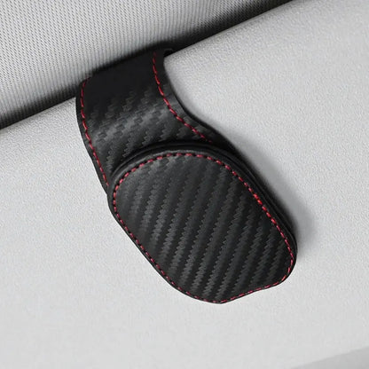 MagnoClip™ – Leather Magnetic Car Sun Visor Glasses Holder