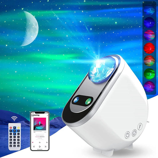 AuroraGlow Pro – Northern Lights Projector with Moon &amp; Stars