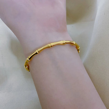✨ Eternal Gleam – Titanium Steel Gold Bracelet ✨