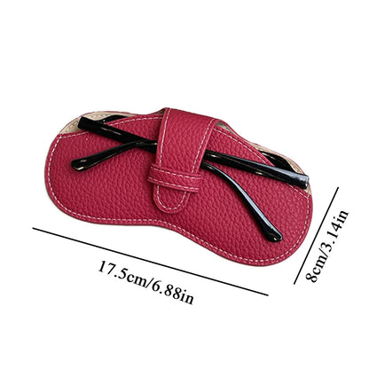 VelvetShield™ – Soft Leather Glasses Case for Everyday Elegance