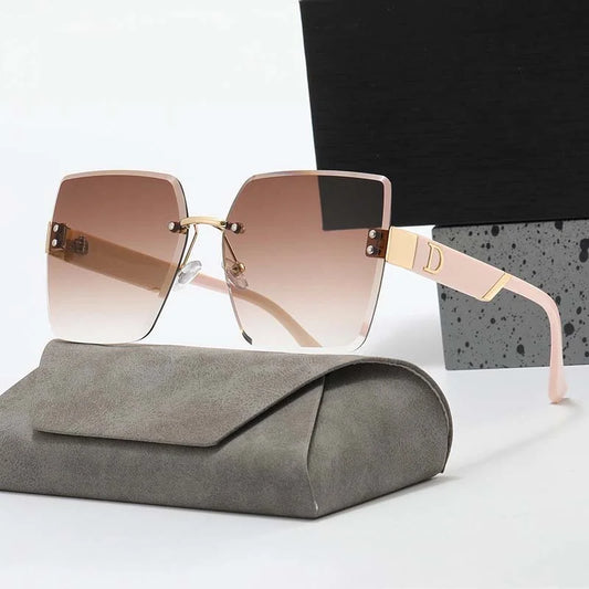 LuxeView™ Rimless Retro Sunglasses