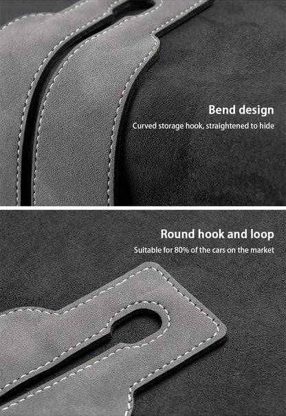 SuedeGrip™ – Premium Car Headrest Hook (20KG Load Capacity)