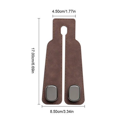 SuedeGrip™ – Premium Car Headrest Hook (20KG Load Capacity)