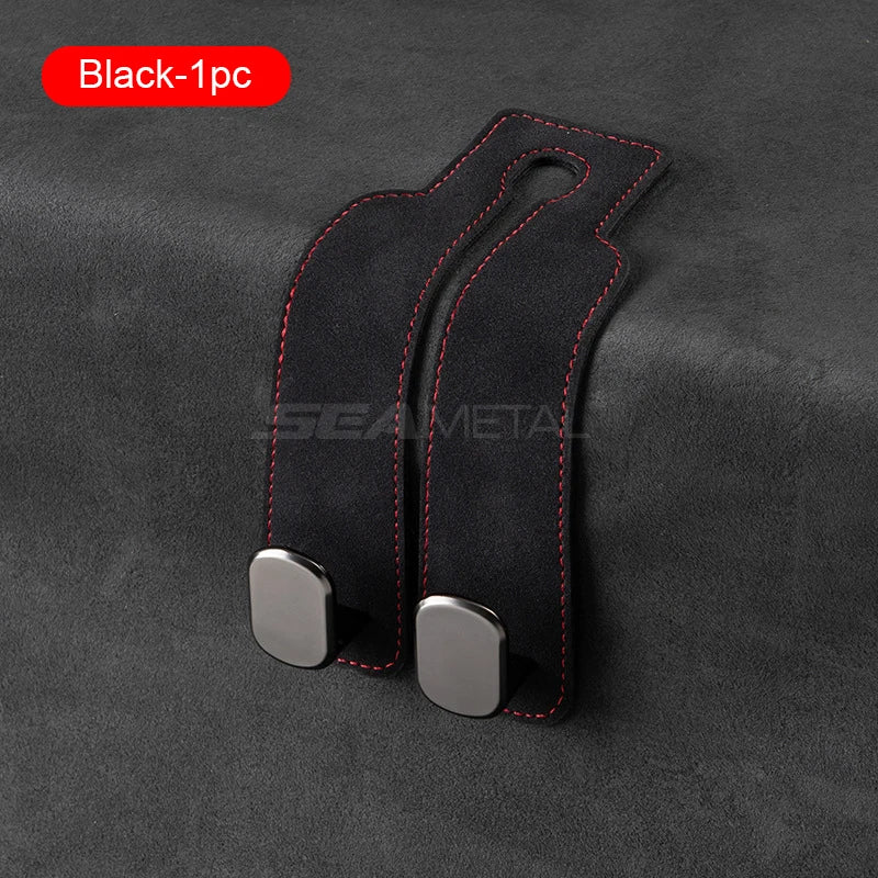 SuedeGrip™ – Premium Car Headrest Hook (20KG Load Capacity)