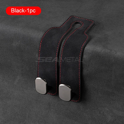 SuedeGrip™ – Premium Car Headrest Hook (20KG Load Capacity)
