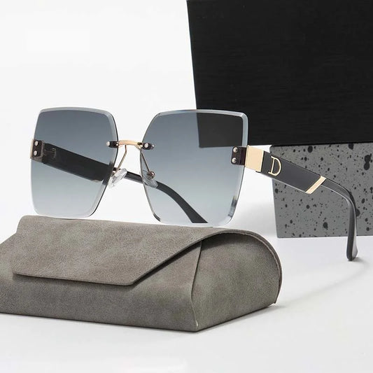 LuxeView™ Rimless Retro Sunglasses