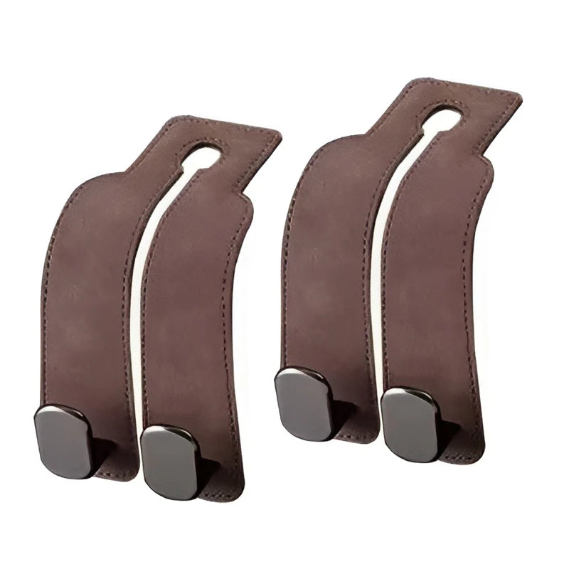SuedeGrip™ – Premium Car Headrest Hook (20KG Load Capacity)