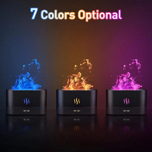 FlameGlow Aroma Diffuser – Serenity Meets Firelight