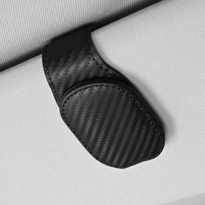 MagnoClip™ – Leather Magnetic Car Sun Visor Glasses Holder