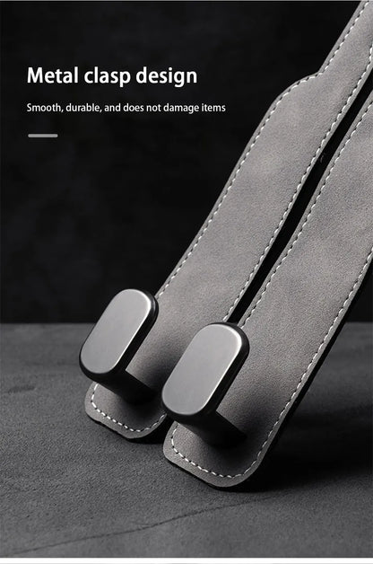 SuedeGrip™ – Premium Car Headrest Hook (20KG Load Capacity)