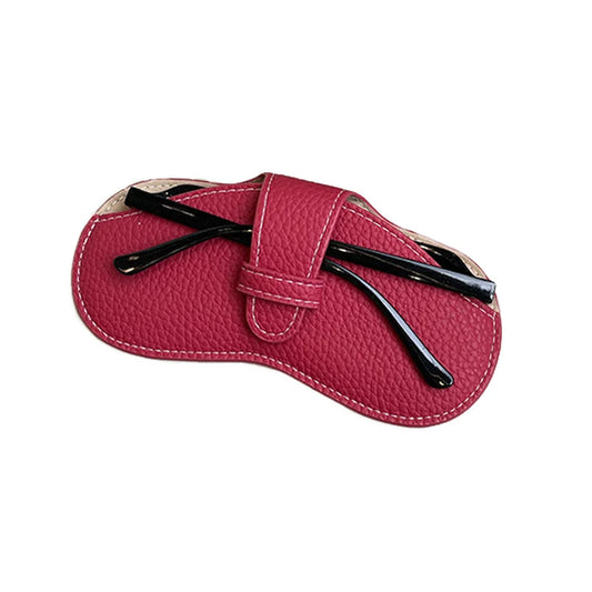 VelvetShield™ – Soft Leather Glasses Case for Everyday Elegance