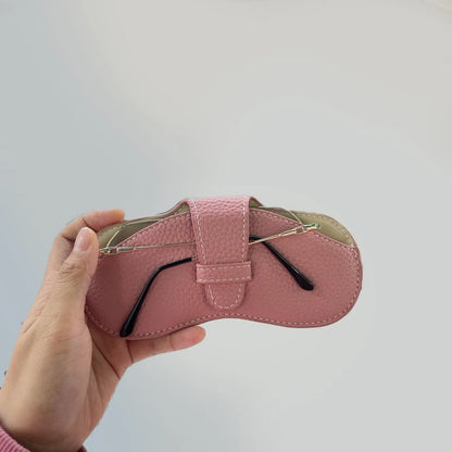 VelvetShield™ – Soft Leather Glasses Case for Everyday Elegance