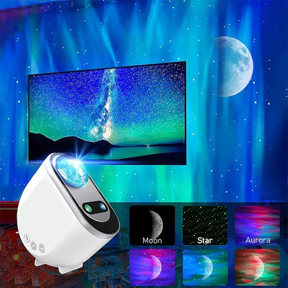 AuroraGlow Pro – Northern Lights Projector with Moon &amp; Stars