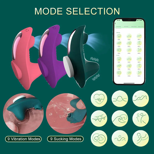 Wearable Mini Vibrator with Clitoral Suction &amp; App Control